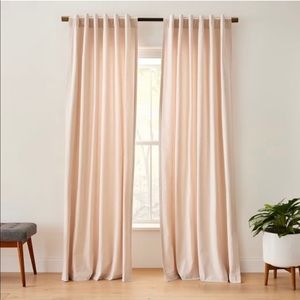 BRAND NEW West Elm - Organic Flannel Curtains (4 panels) in Sabel
